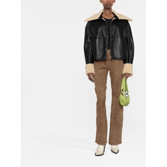 Zadig & Voltaire Women's Genuine Suede Flare Trousers size 40/8US NWT Pull On - Picture 12 of 14